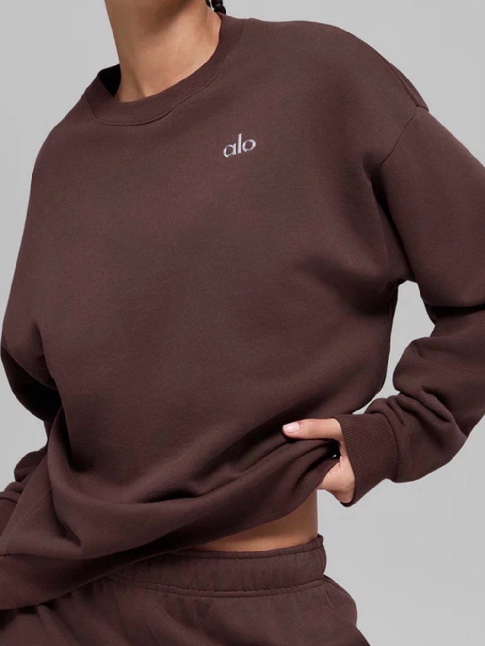 alo women’s accolade crew neck pullover | size xs | free shipping